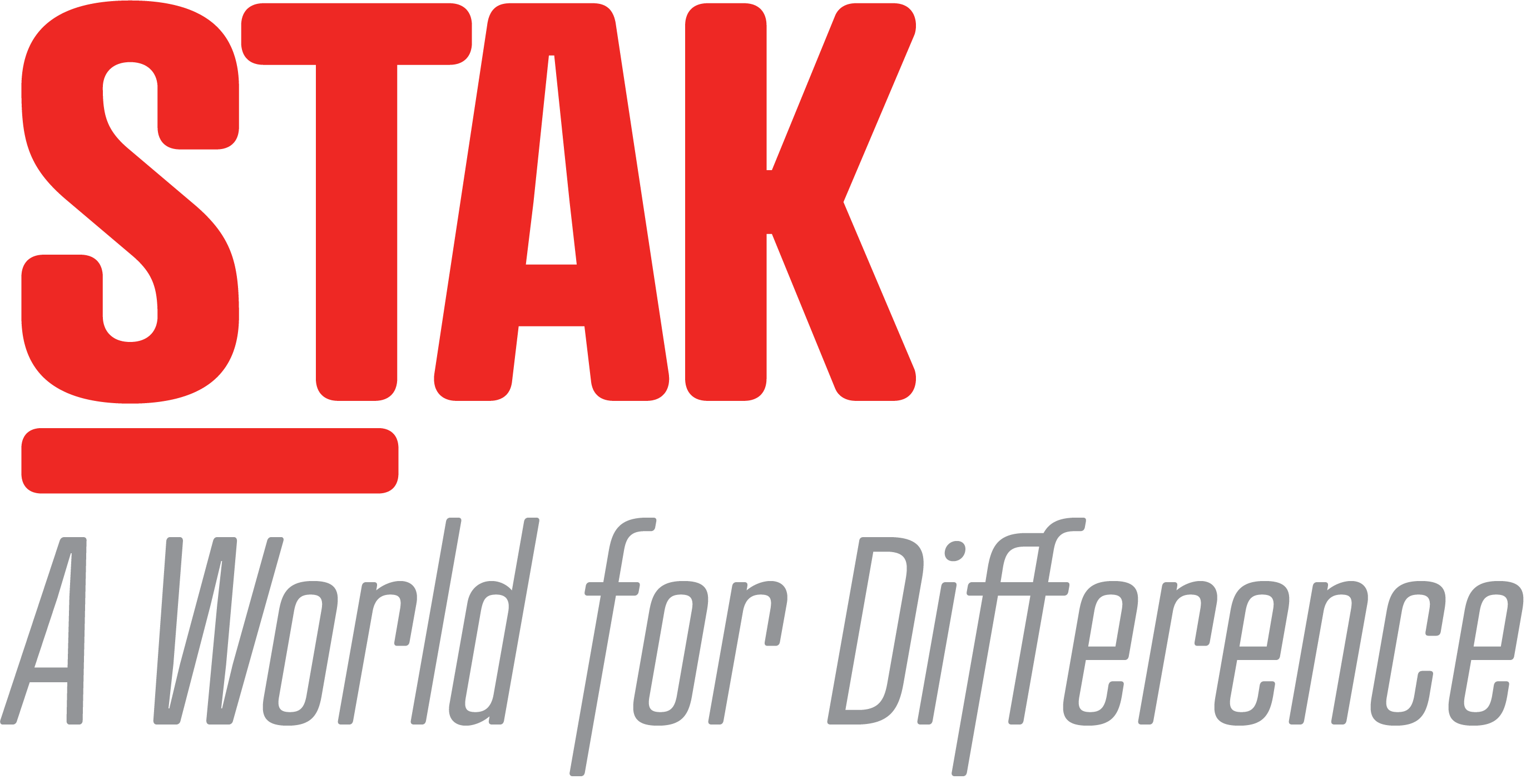 STAK Life colour and white logo with strap line